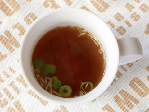 干しえび・たまねぎの中華スープ